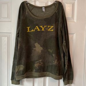 Lay-Z graphic crewneck sweatshirt